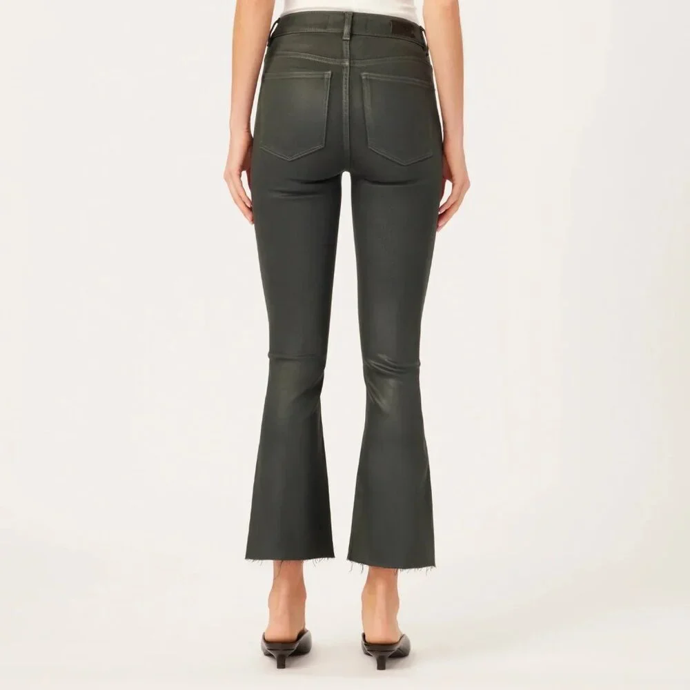 NWT DL1961 Bridget Boot High Rise Instasculpt Jeans Denim in Deep Pine Coated 26 - Picture 2 of 9